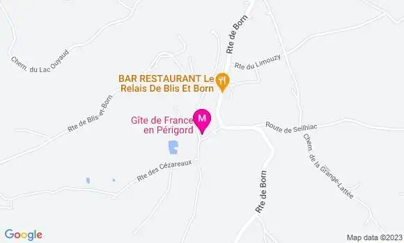 Localisation Restaurant  Le Relais de Blis et Born
