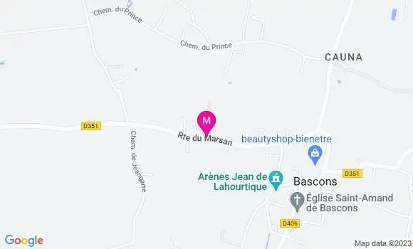 Localisation Restaurant  Au Coeur des Landes