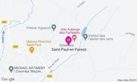 Localisation Auberge des Farfadets