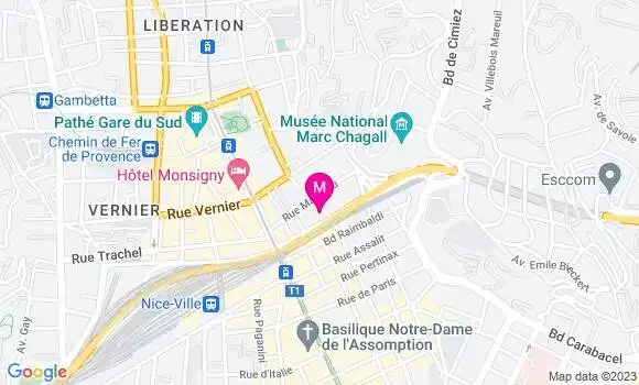 Localisation Restaurant  Le Petit Niçois