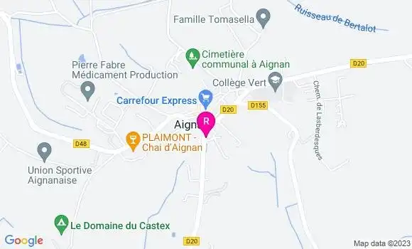 Localisation Brasserie des Arènes