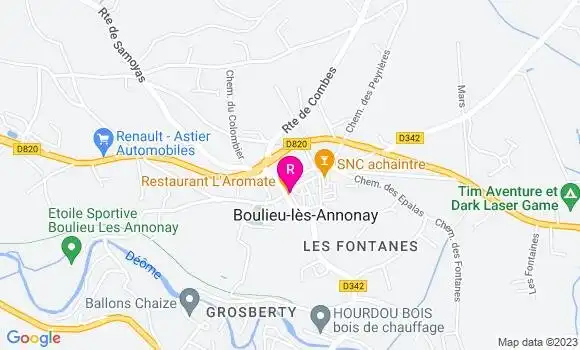 Localisation Restaurant  L