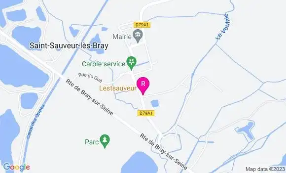 Localisation Auberge Le Saint Sauveur