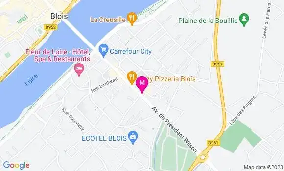 Localisation Restaurant  Au Bacchus Gourmand