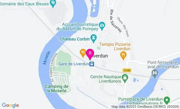 Localisation Restaurant Bar Cafe de la Gare