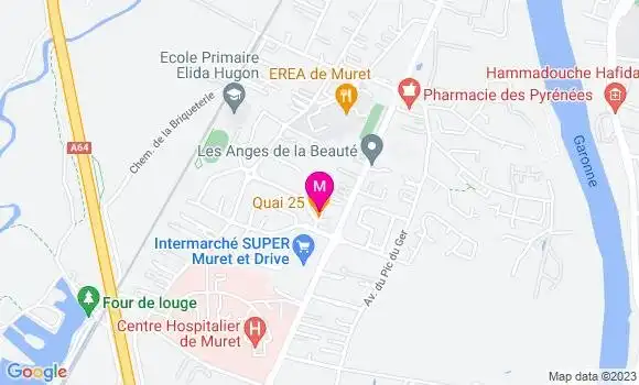 Localisation Restaurant Fruits de Mer Quai 25