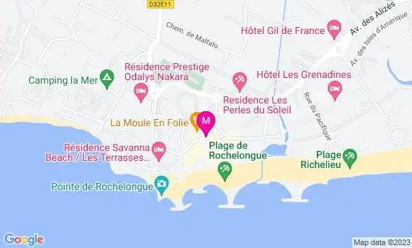 Localisation Pizzeria La Cabane du Mail