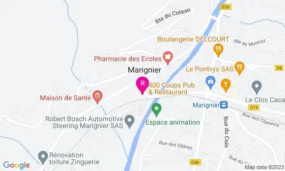 Localisation Restaurant  Chez Nano