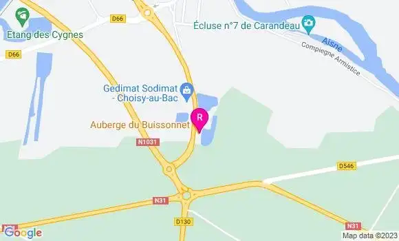 Localisation Auberge du Buissonnet