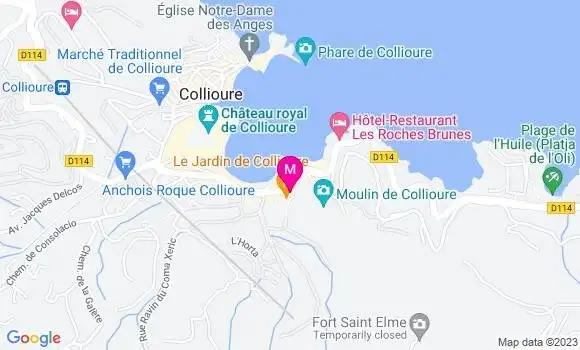 Localisation Restaurant  Le Jardin de Collioure