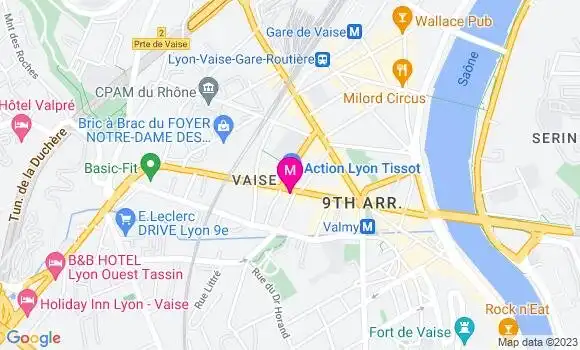 Localisation Brasserie de Vaise