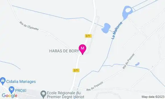 Localisation Restaurant  La Grange de Bory