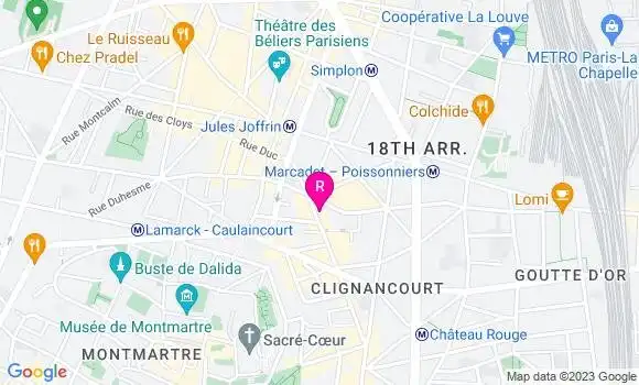 Localisation Restaurant  La Cantine du 18