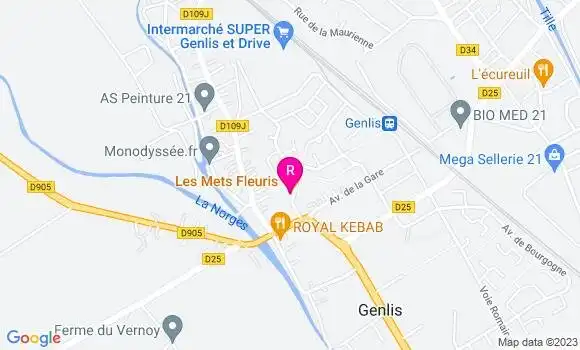 Localisation Restaurant  Les Mets Fleuris