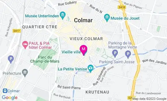 Localisation Restaurant Alsacien Jadis et Gourmande