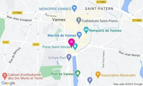 Localisation Restaurant  La Table de Jeanne