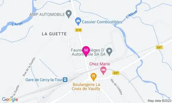 Localisation Restaurant Hôtel Café du Siècle