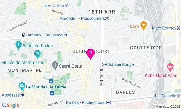 Localisation Restaurant  Sacrée Fleur