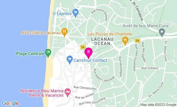 Localisation Restaurant  Le Chat sur le Toit