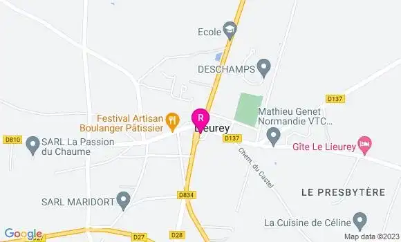 Localisation Restaurant  Le Lieurey