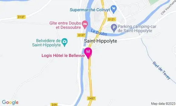 Localisation Restaurant Hôtel Le Bellevue