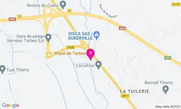 Localisation Restaurant  Royal de Tarbes
