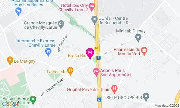 Localisation Restaurant  Brasa Rio