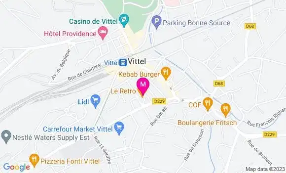 Localisation Restaurant  Le Retro