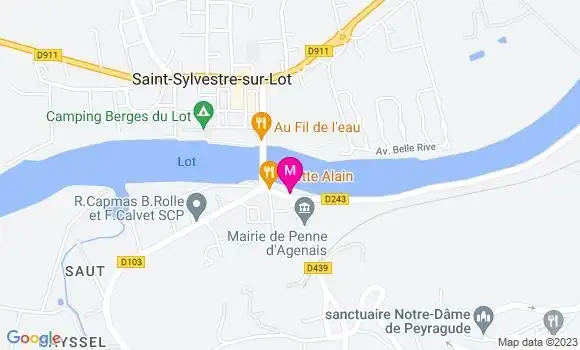 Localisation Restaurant  Le Moulin