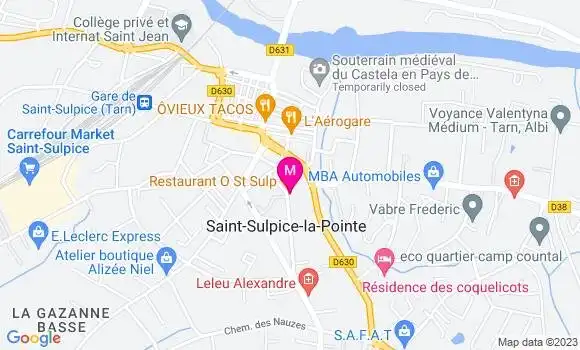 Localisation Restaurant  O Saint Sulp