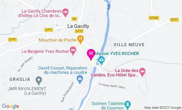 Localisation Restaurant  Les Eglantiers