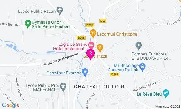 Localisation Restaurant  La Michonniere