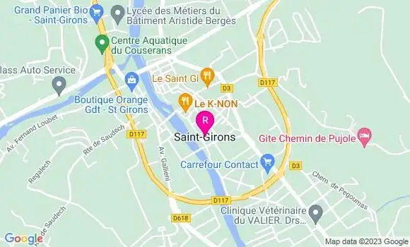 Localisation Restaurant  La Terrasse
