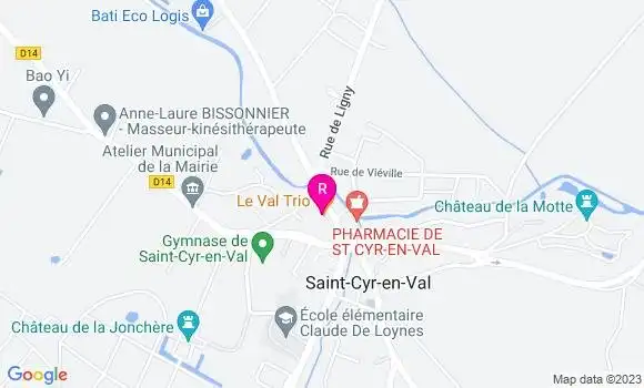 Localisation Pizzeria Le Val Trio