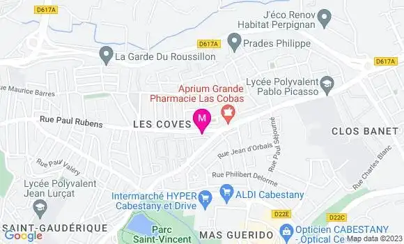 Localisation Restaurant Tapas La Bodéga des Anges