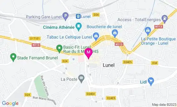 Localisation Restaurant Bar Le National