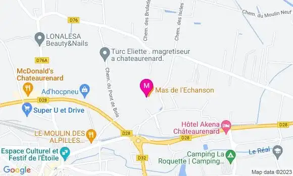 Localisation Restaurant  Mas de l
