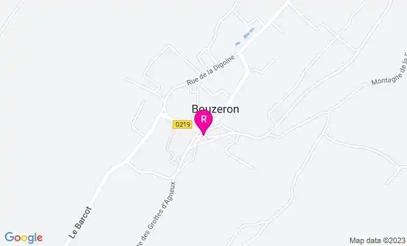 Localisation Restaurant le Bouzeron