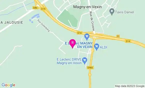 Localisation Pizzeria Magny