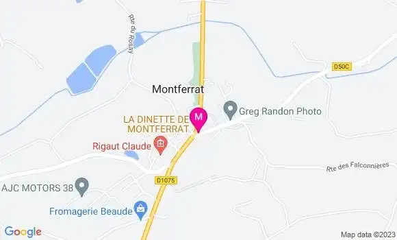 Localisation Restaurant  La Dinette de Montferrat