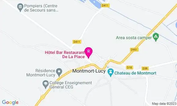 Localisation Hôtel Restaurant de la Place