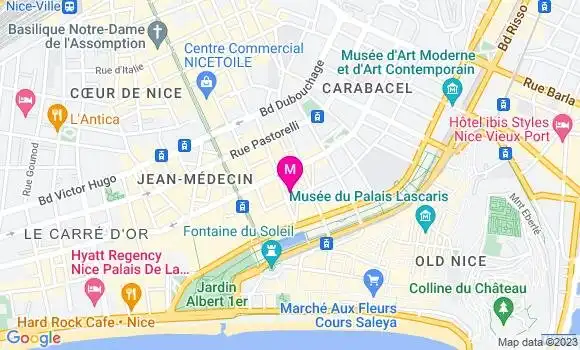 Localisation Restaurant  Le Gioffredo