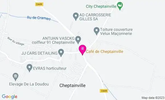 Localisation Restaurant  Café de Cheptainville