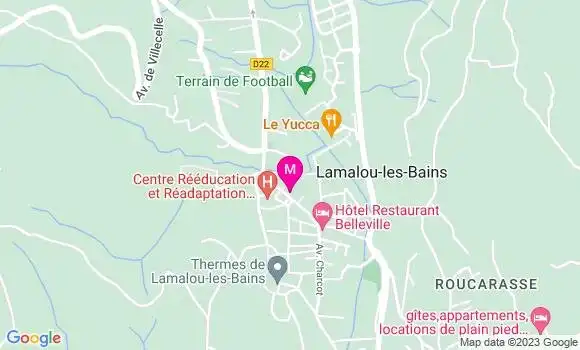 Localisation Restaurant  Les Marronniers