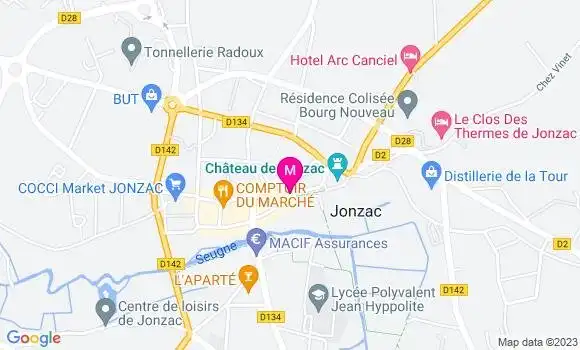 Localisation Restaurant  Le Jonzacais