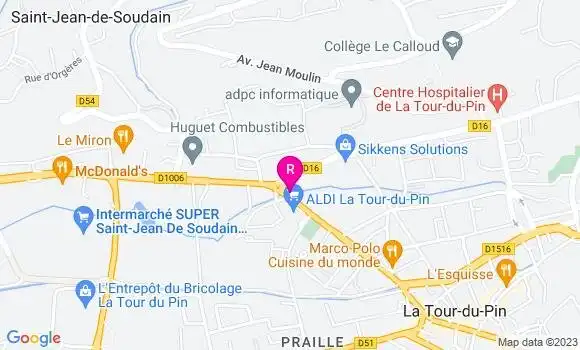 Localisation Restaurant  La Table du Louchebem