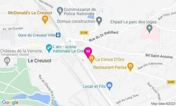 Localisation Restaurant  Au Cochon Ventru