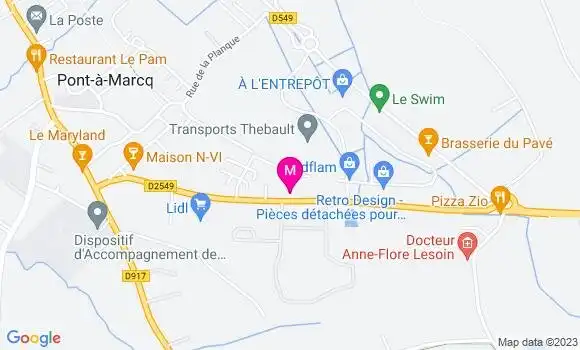Localisation Restaurant  Le Green