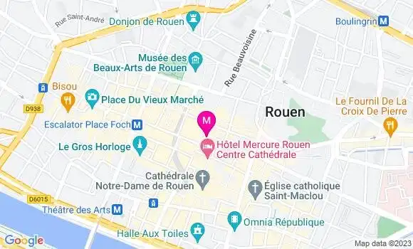 Localisation Le Bistrot des Carmes