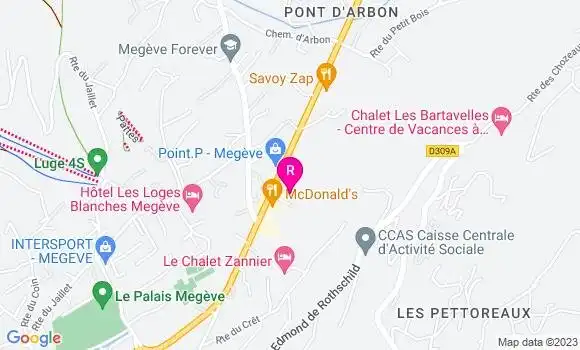 Localisation Restaurant  La Marmotte